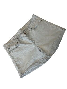 GAP 1969 Real Straight Shorts Washed Railroad Striped Cuffed Size 32